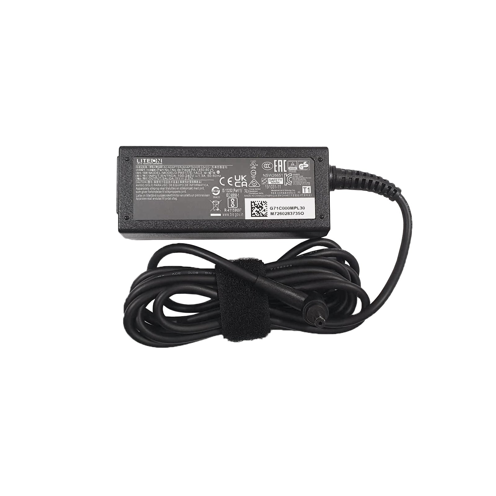 19V 2.37A Laptop Adapter
