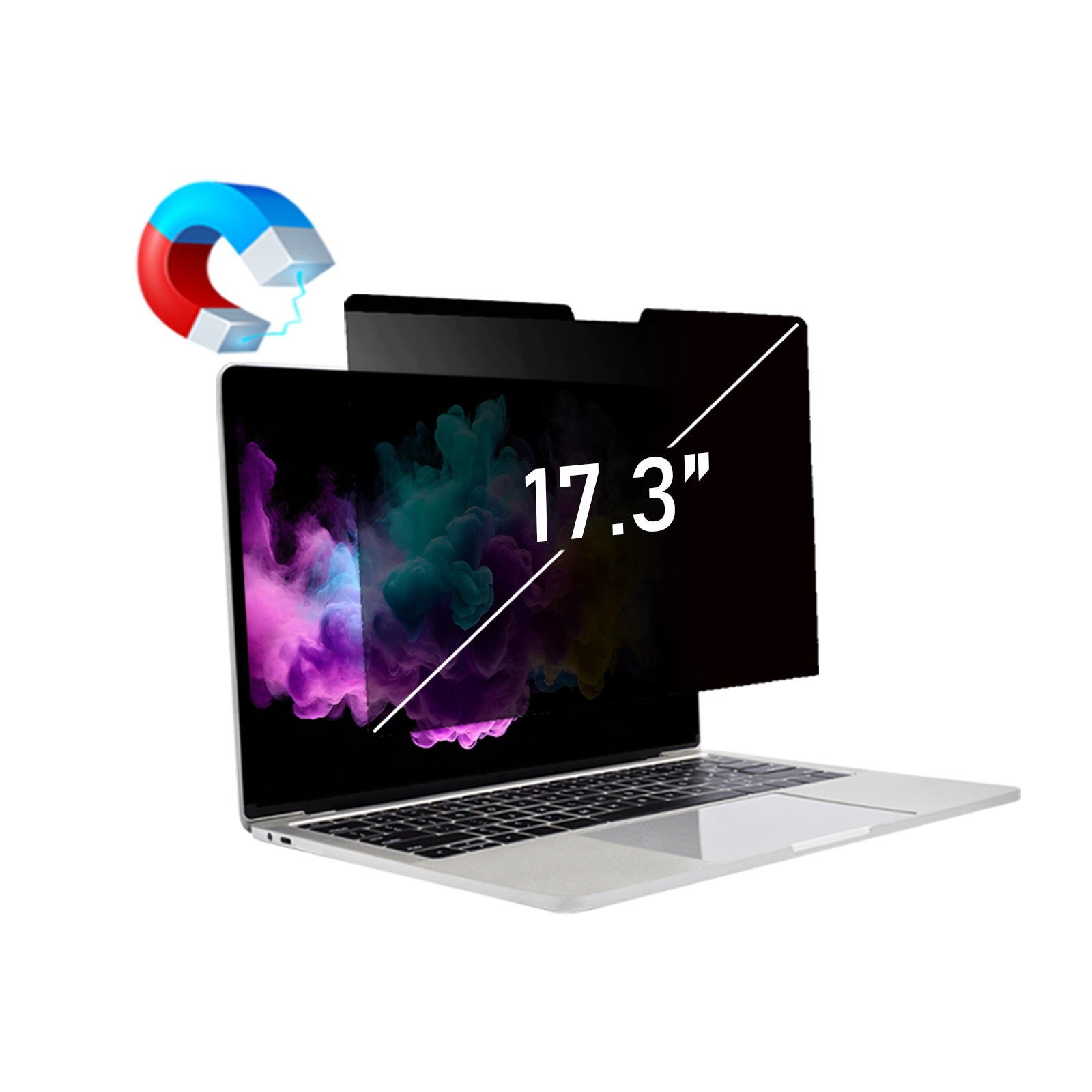 17.3" Magnetic Privacy Screen Filter | 16:9 Laptop | Anti-Glare Blue Light Filter