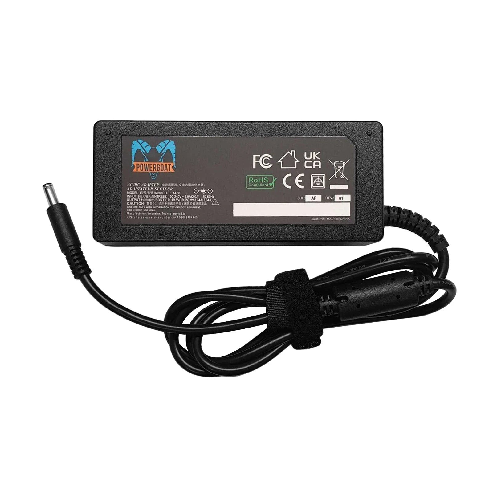 Powergoat 19.5V 3.34A 65W Laptop Adapter 4.5mm x 3.0mm Pin Size