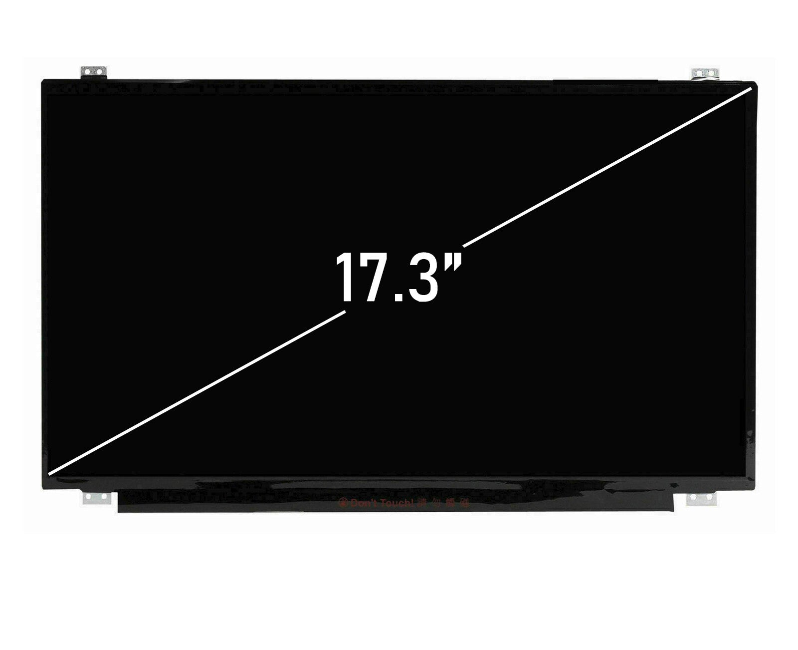 HP L22734-001 17.3" laptop screen panel front view