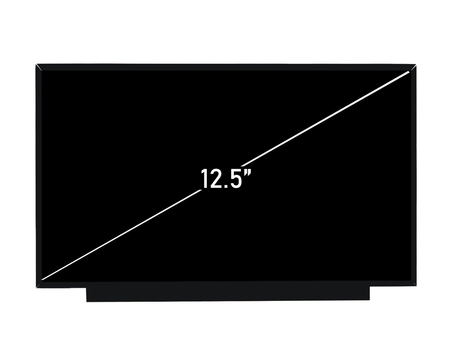 LG Philips LP125WH2-SPT1 12.5" Laptop Screen Without Brackets