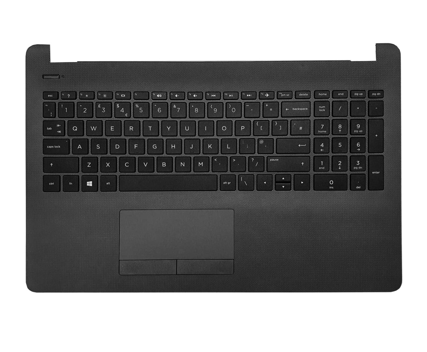 HP 15-BR laptop keyboard palm rest replacement with touchpad cutout