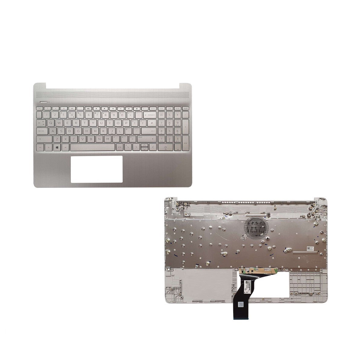 HP 15S-EQ SERIES Laptop Palmrest Silver Replacement Without Touchpad