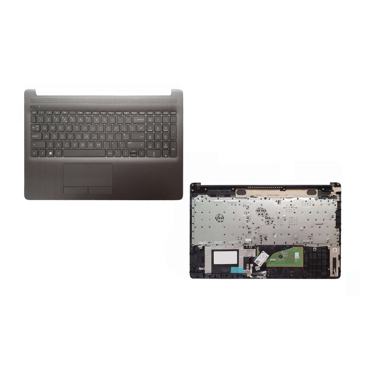 HP 255 G7 RTL8821CE Palmrest with Touchpad Replacement Laptop Upper Case