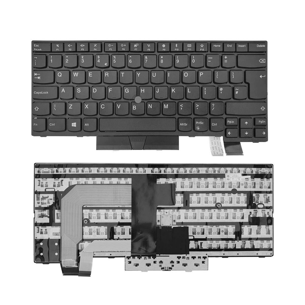 Lenovo 01HX487 Keyboard Replacement Non-Backlit UK Layout