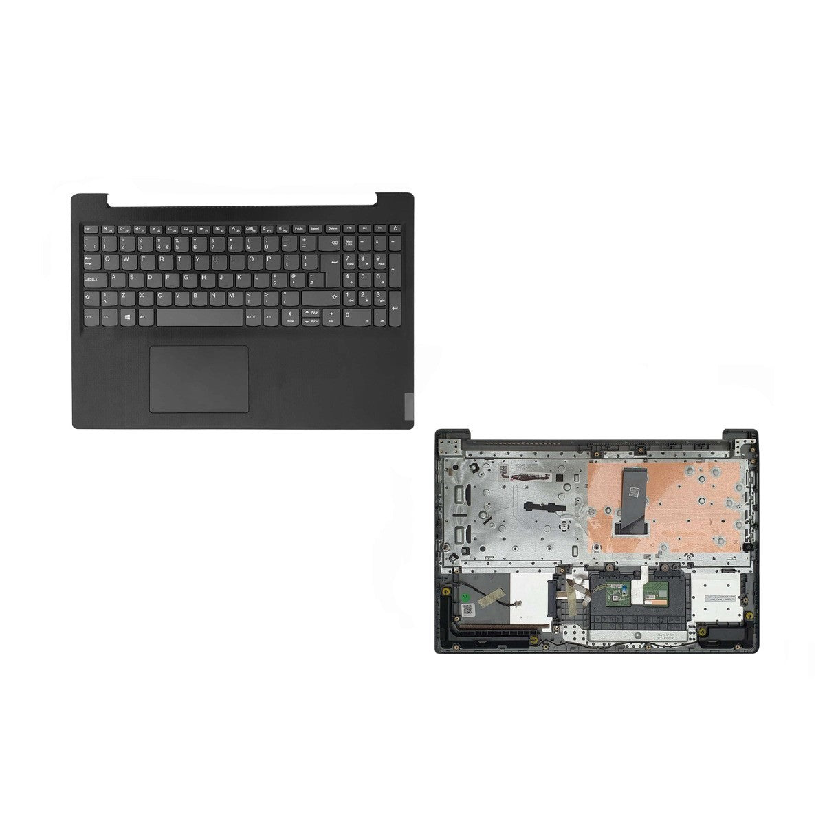 Lenovo IdeaPad V15 Keyboard Palmrest Replacement Black UK Non-Backlit
