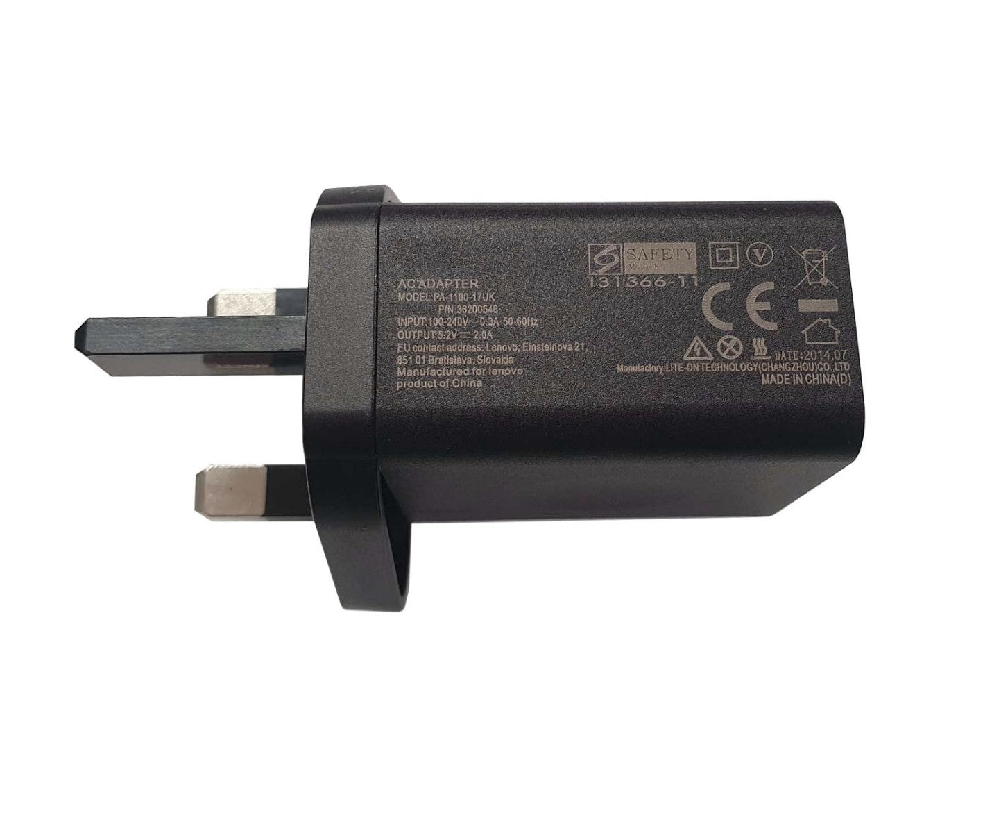 Lenovo 5.2V 2.0A 10W AC Laptop Charger USB Port Wall Plug