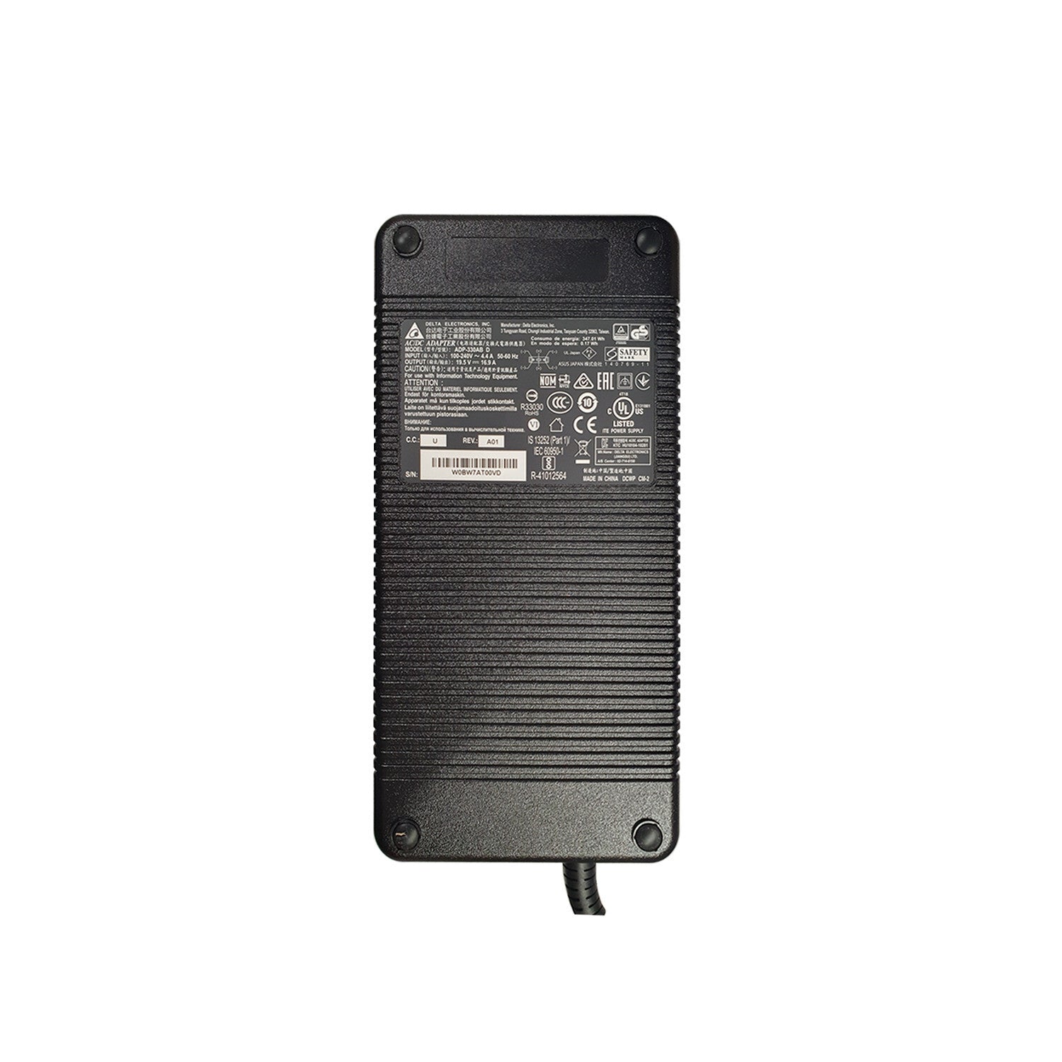 Delta 19.5V 16.9A 330W Laptop Adapter Rectangular