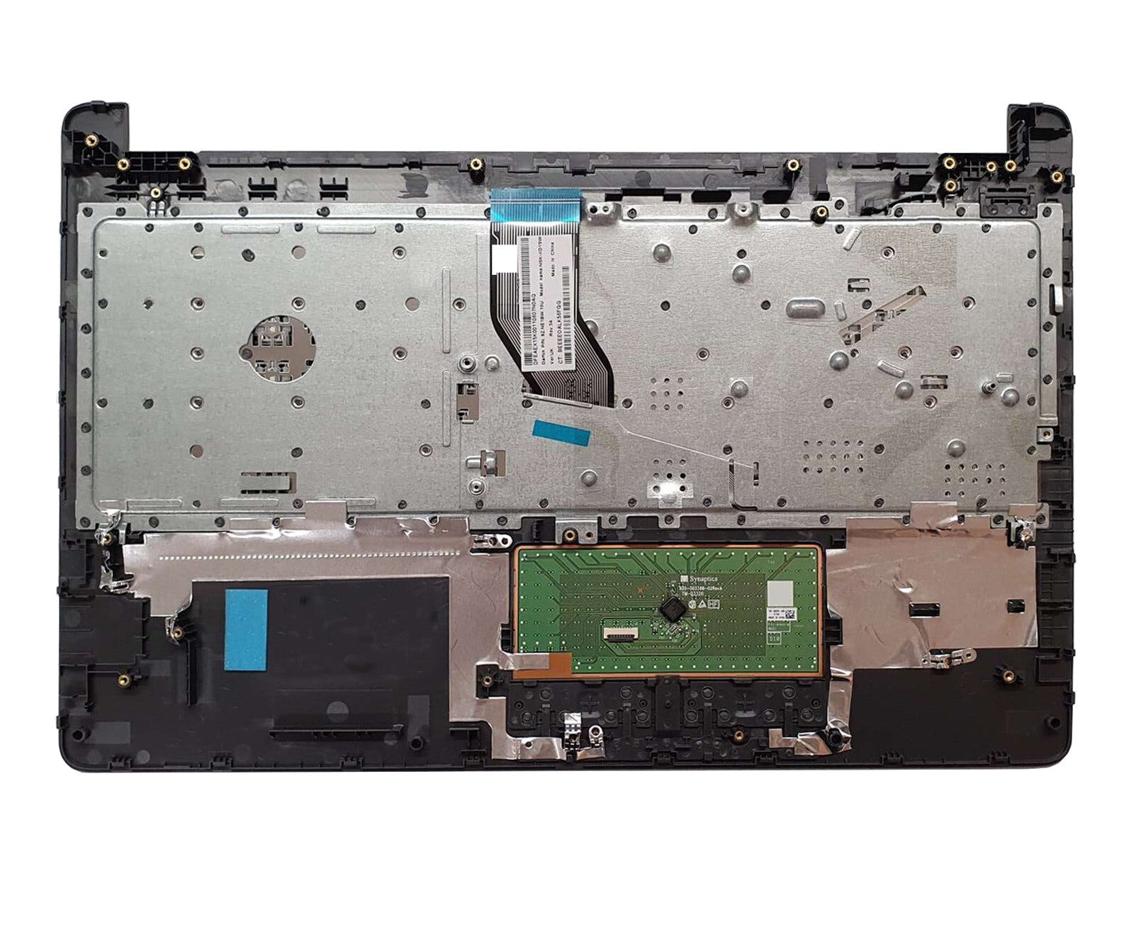HP Model 3168NGW Laptop Keyboard Palmrest With Touchpad Gray Replacement Top Cover