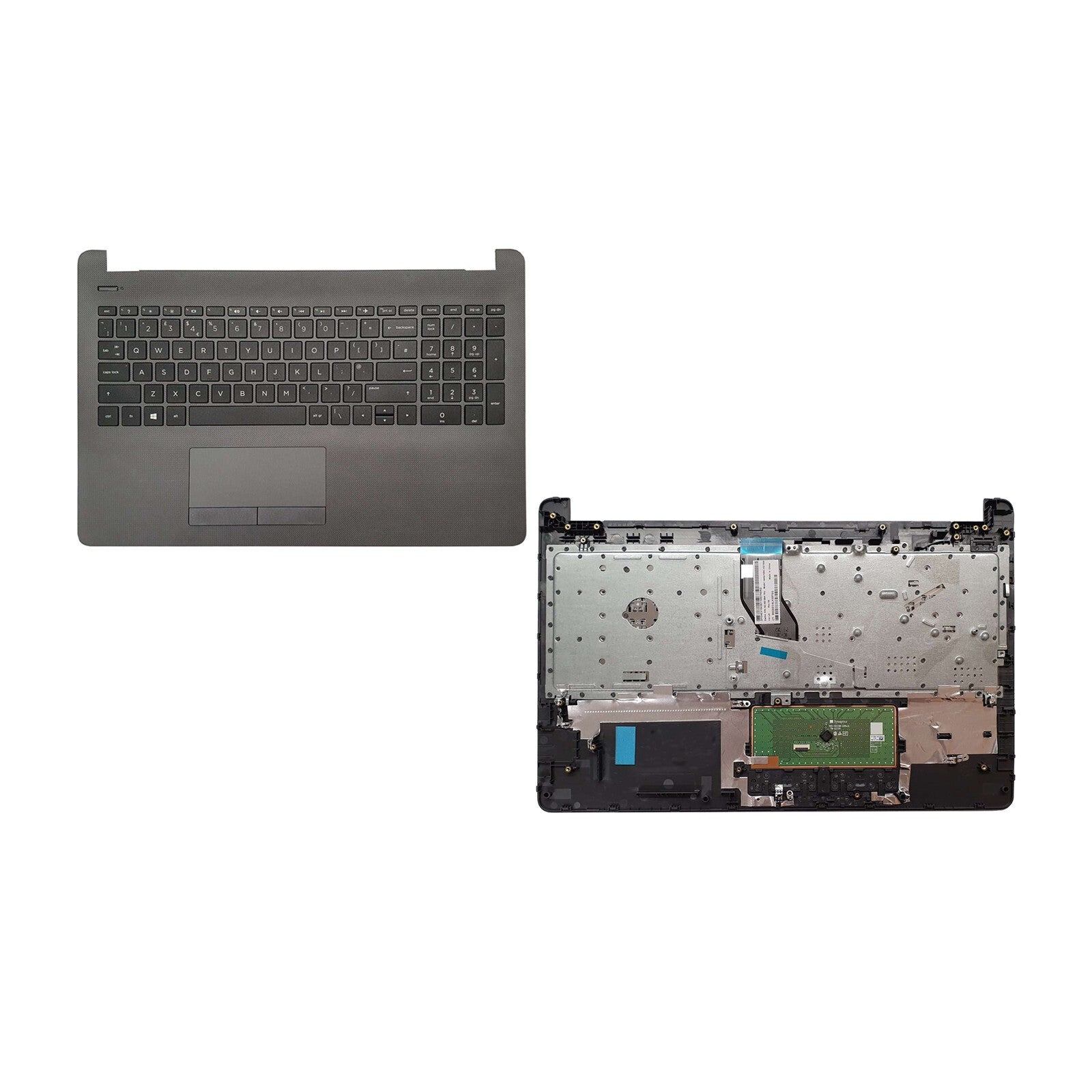 HP 255 Laptop Keyboard Palmrest With Touchpad Gray Replacement Top Cover