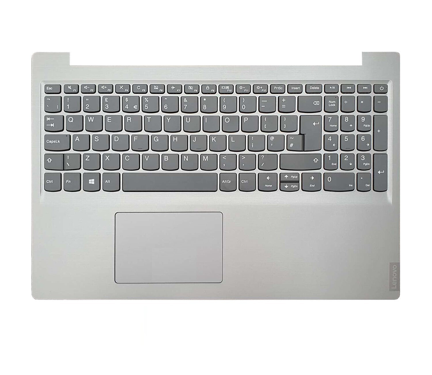 Lenovo 5CB0W43413 Silver palmrest upper case replacement part