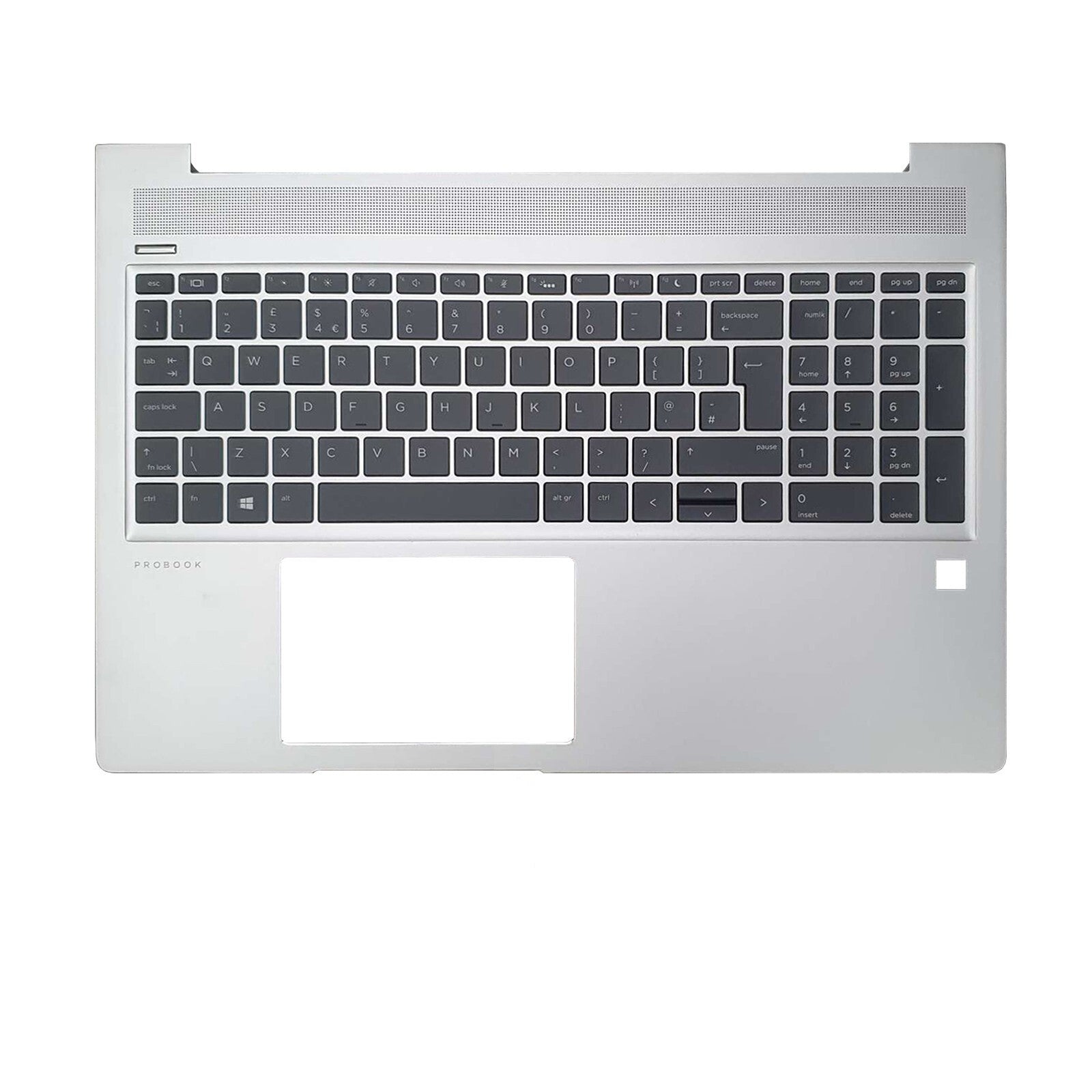 HP ProBook 450 G7 I5-10210U 15 replacement palmrest silver with UK QWERTY keyboard