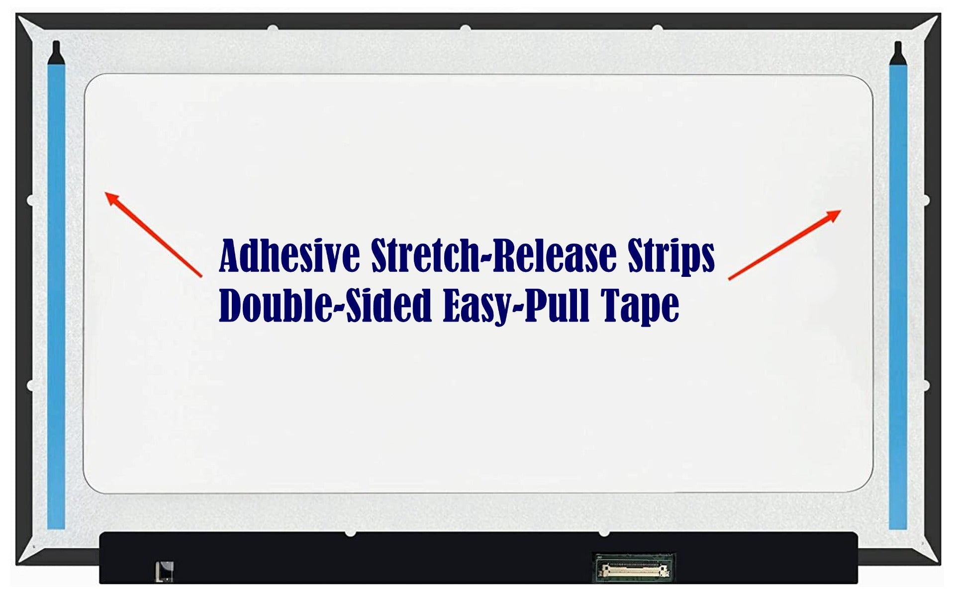 Double-Sided Easy-Pull Adhesive Strips for Laptop Screens – 11.6", 12.5", 13.3", 14", 15"