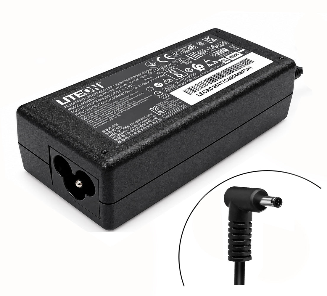 LITEON 19V 3.42A 5.5 X 2.5MM Laptop Charger Adapter