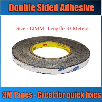 10MM x 33M DOUBLE SIDED 3M ADHESIVE TAPE ROLL TAPES