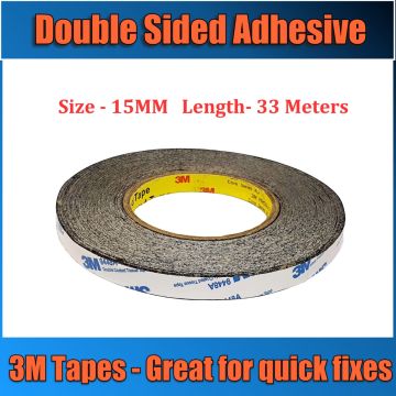 15MM x 33M DOUBLE SIDED 3M 9448A ADHESIVE TAPE ROLL TAPES