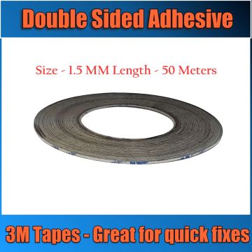 1.5MM x 50M DOUBLE SIDED 3M ADHESIVE TAPE ROLL TAPES