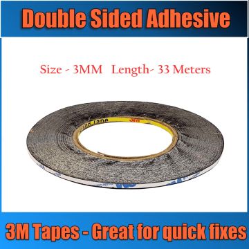 3MM x 33M DOUBLE SIDED 3M ADHESIVE TAPE ROLL TAPES