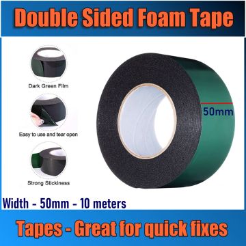 50MM x 10M FOAM DOUBLE SIDED ADHESIVE TAPE ROLL TAPES